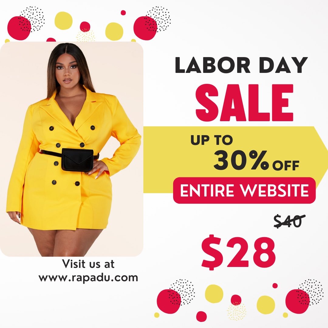 rapadustore's tweet photo. 🥰 Labor Day Sale 🛍 https://t.co/kOBahakZ1w 

#clothes #fashion #business #retail #shopping #businessowner #nyc #florida #newyork #store #manfashion #manjeans #pants #fashionnova #kyliejenner #bodysuit #oversizedshirt #plussize #laborday #labordaysale https://t.co/4DVKSqXXyk