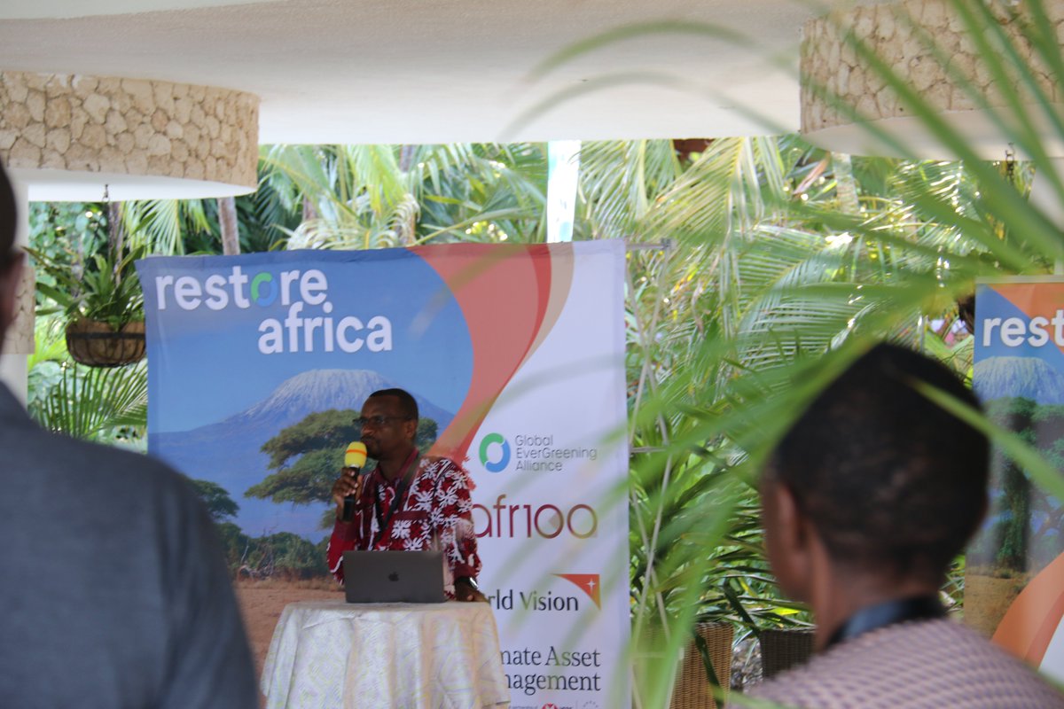 "We are challenging you <a href="/WorldVisionKE/">World Vision Kenya</a> , <a href="/ICRAF/">World Agroforestry</a> , Conservation Alive Kenya, The Green Belt Movement, <a href="/Justdiggit/">Justdiggit</a>, <a href="/AfricaHarvestKe/">Africa Harvest Biotech Foundation International</a>  and <a href="/selfhelpafrica/">Self Help Africa</a>    .... to demonstrate that it is possible to do this ... Investors are willing and ready to do this"  - Dr. Jonathan Muriuki