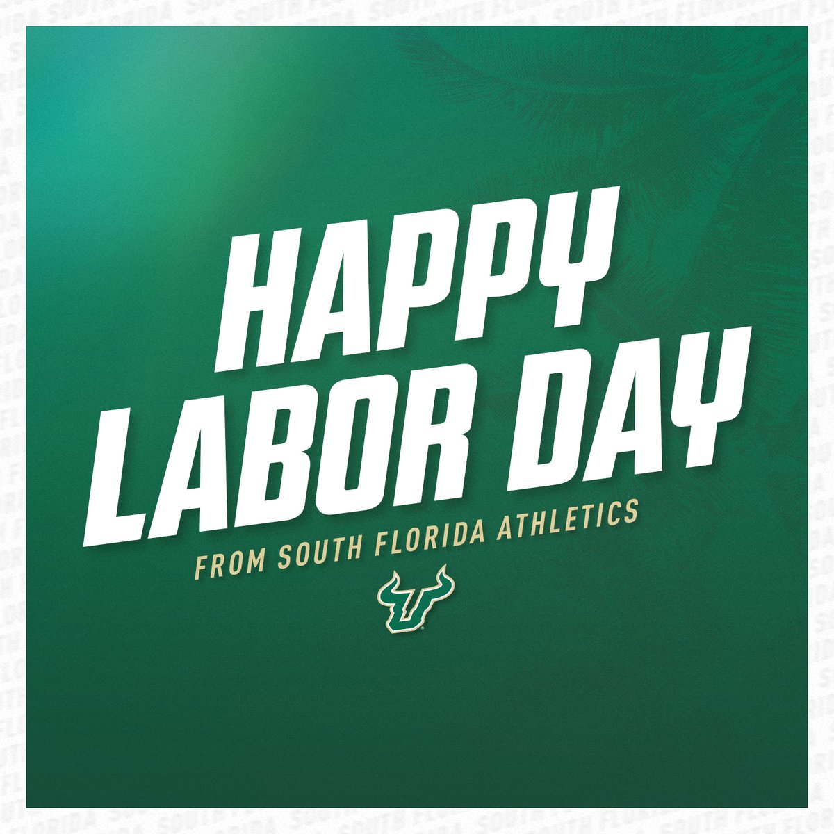 Happy Labor Day from USF Baseball! #HornsUp🤘 | #CarryTheBoat