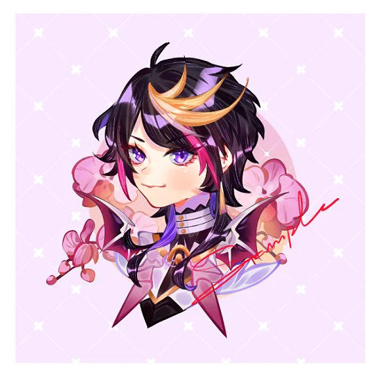 Luxiem Keychain and buttons for #cf15 #comifuro15 #luxiem #MystArt #yaminoArt #akurylic 