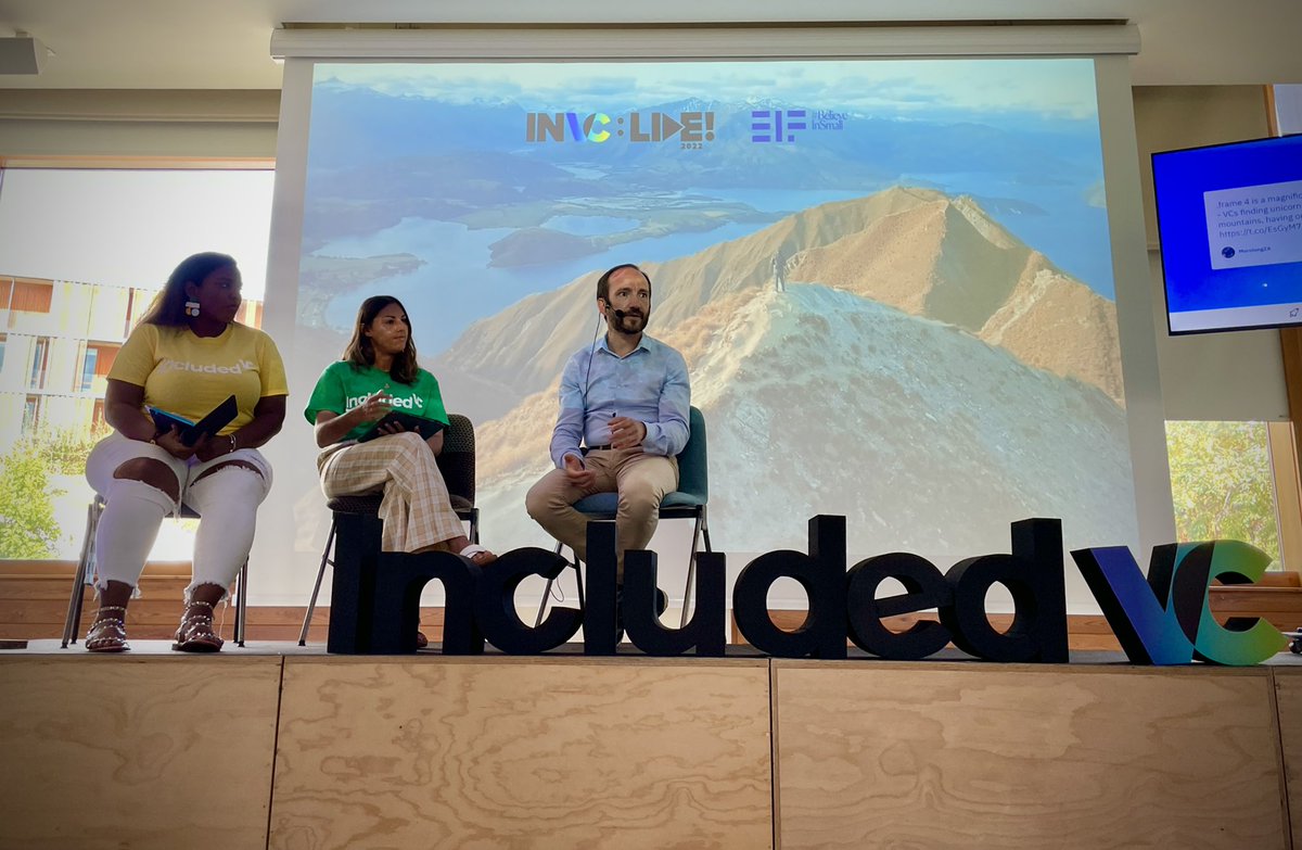 “In the end venture capital is about innovation - it’s about the change we want to see and build in the world”

<a href="/EIF_EU/">European Investment Fund</a> Head of VC Digital Economy @OscarFarres fireside chat inspiring new careers in venture with Included fellows Julie and Shana #IncludedVCLive