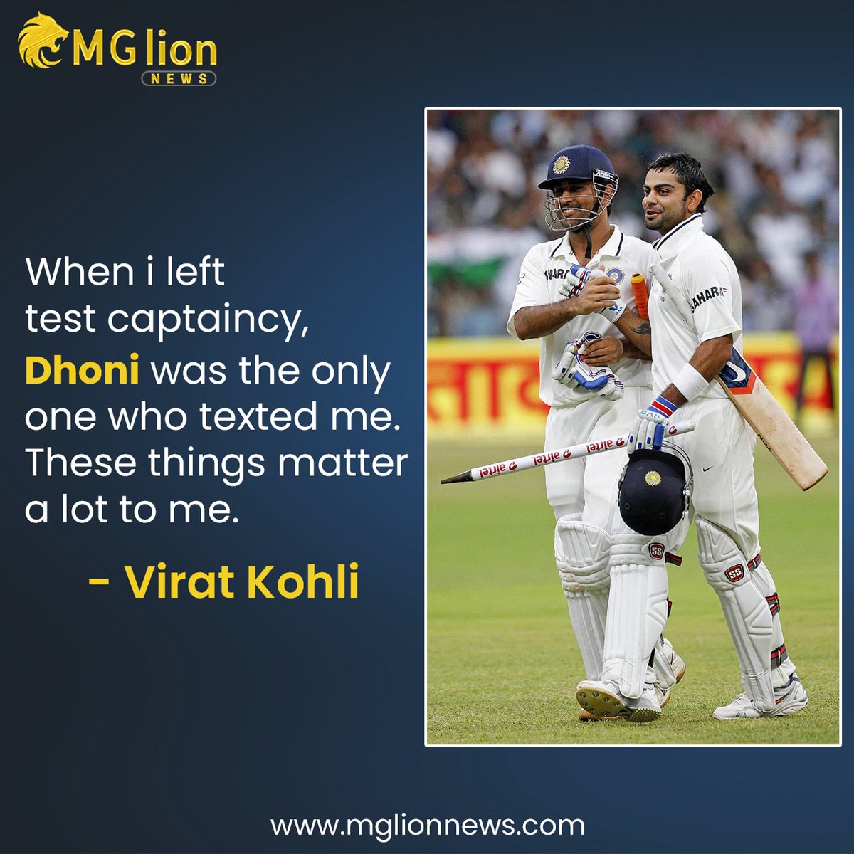 MglionNews's tweet photo. This Duo❤️🤩😍
Check https://t.co/oqDx2cCEpr for Exclusive Score and Sports News Updates.
#mglionnews #viratkohli #dhoni #msd #msdhoni #dhoni7 #dhonistatus #csk #rcb #cskstatus #csktrolls #cskreturns #chennaisuperkingsfc #chennaisuperkings💛 #cskforever #rcbforever #rcbfans https://t.co/zbcRFkghFu