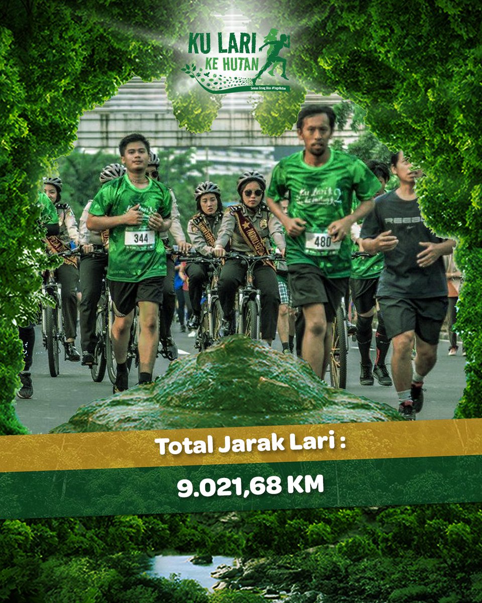 hutanituid's tweet photo. Terima Kasih Sahabat Hutan yang telah mendukung kampanye #JagaHutan melalui aktivitas berolahraga #KuLariKeHutan Virtual Run 2022!
Salam sehat untuk kita dan alam ππ³
#Report #HutanItuIndonesia #KuLariKeHutan #99VR #99VirtualRace #VirtualRun #VirtualRace #VirtualRide https://t.co/dSblcr8xYN