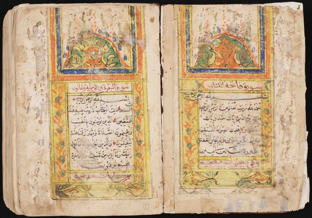 Digitization &amp; cataloging is complete for the manuscripts of the Great Mosque of Gaza (Jāmiʻ al-ʻUmarī al-Kabīr). Many of these 211 manuscripts were endowed to the Mosque by Palestinian families after WWI. 

More info: hmml.org/about/global-o…
Pictured: vhmml.org/readingRoom/vi…