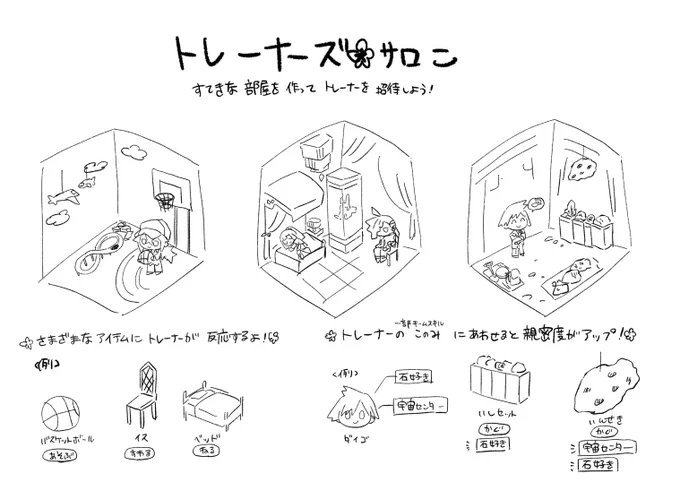 トレーナーズサロン実装前こんな感じかなって思ってたんですけど全然違いましたね 