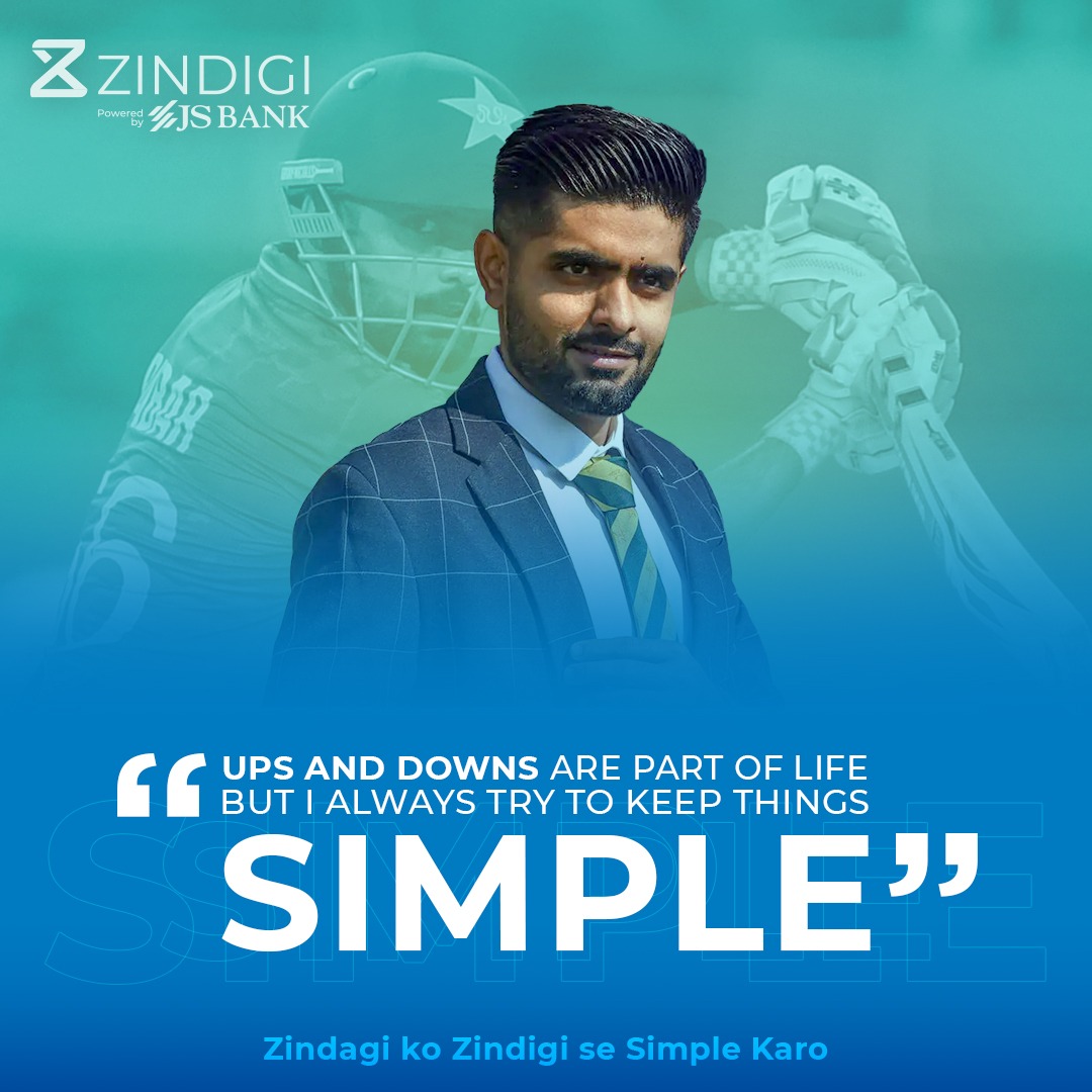 Our captain sharing the same sentiments as us. Let's follow his moto, Zindigi simple karo! 

Congratulations on the victory Team Green 💚🇵🇰 

Download Zindigi App now: onelink.to/dj6vvh

#SimpleKaro #Zindigi #pakvsindia #teamgreen