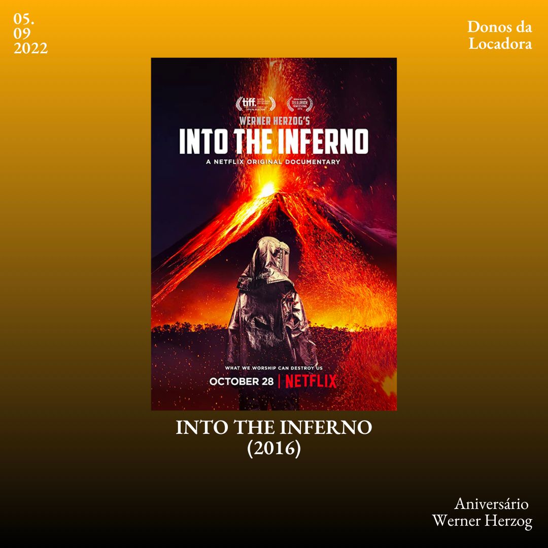 donosdalocadora's tweet photo. Visita Ao Inferno (Into The Inferno) - 2016
Diretor: Werner Herzog
País e duração: Canadá, Alemanha e Reino Unido - 107 minutos
Gênero: Documentário 
Disponível na @NetflixBrasil 

#intotheinferno #visitaaoinferno #wernerherzog #documentario #vulcoes #netflix https://t.co/bSouxQpyXW