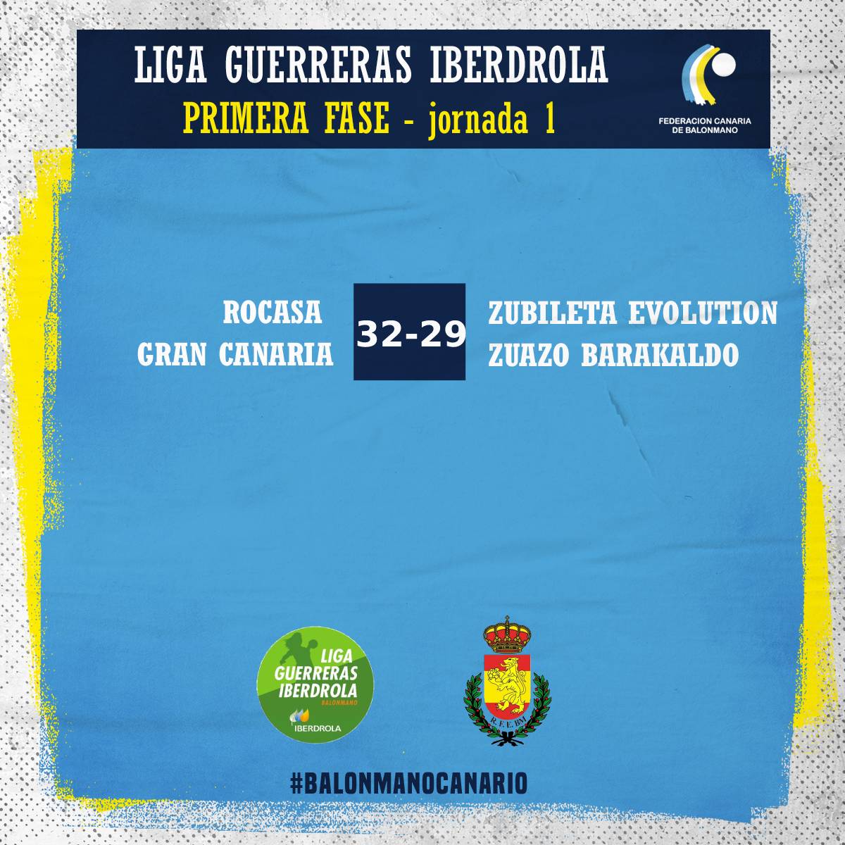 🔢 Resultados de la jornada 1 de la <a href="/IberdrolaDHF/">Liga Guerreras Iberdrola</a> 22/23

#balonmanocanario