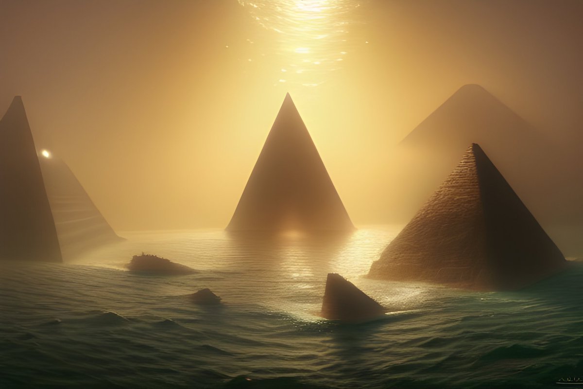 nPAL_AD's tweet photo. "Ancient pyramids underwater" - made with @NightCafeStudio 

https://t.co/MjxN6lzkCJ

#aiart #nightcafe #digitalart #pyramid https://t.co/MjxN6lzkCJ https://t.co/25nDKqwIWw