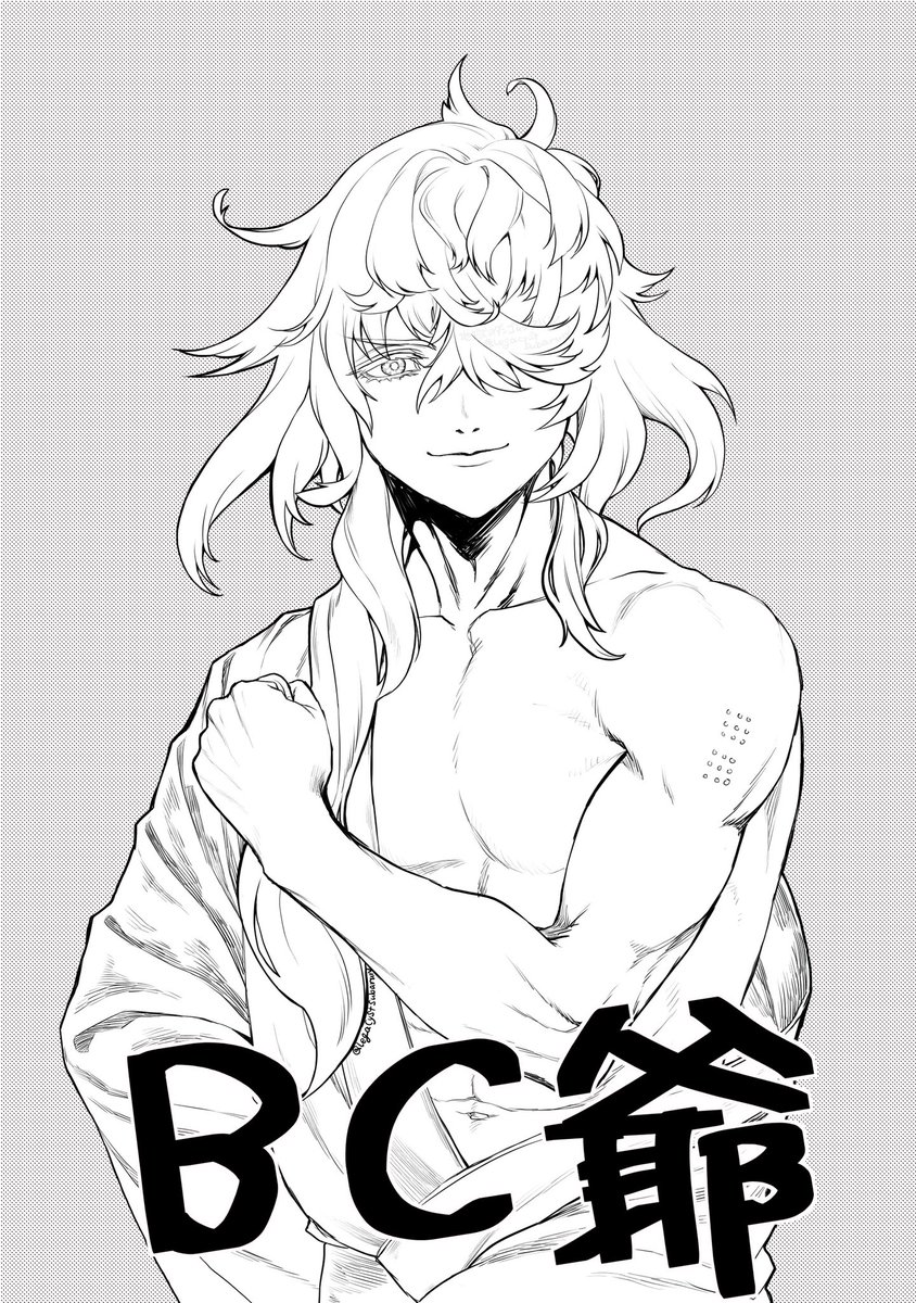 #このタグを見た人は自分が描いたモノクロ絵を貼れ
このシリーズまたやりたい 
