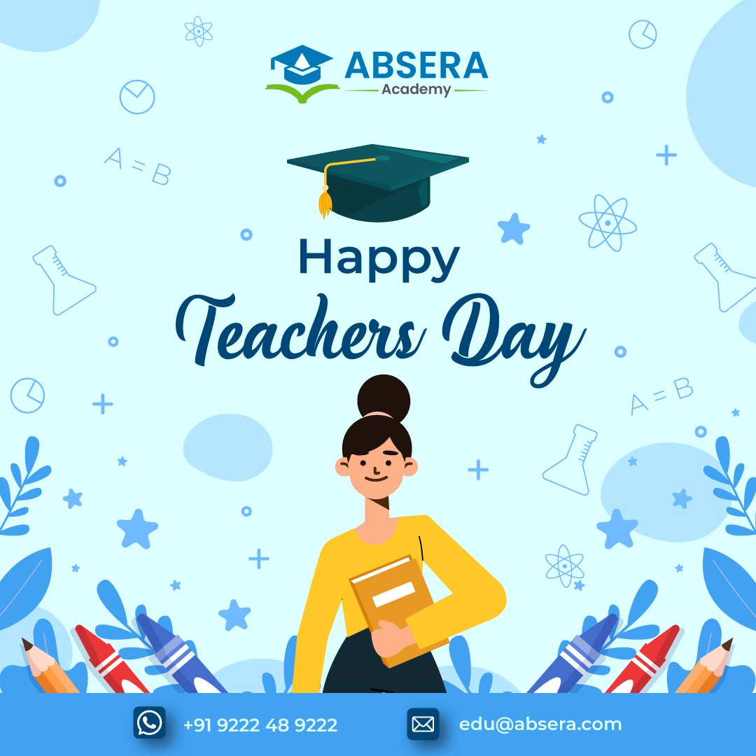 AbseraAcademy's tweet photo. Happy Teacher's Days!

Our Website:
https://t.co/191UR8zoxa

Follow us @AbseraAcademy

#Absera #AberaAcademy #SoftwareTrainingInsituteInMadurai #SoftwareTrainingInsitute #PhpCourseInMadurai #AndroidCourseInMadurai #iOSCourseInMadurai #Teachersday #Teachersday2022 https://t.co/Rk7QEgc7WE