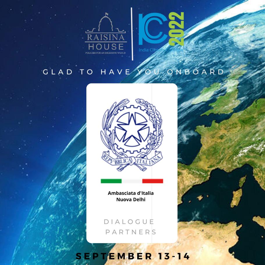 RaisinaHouse's tweet photo. #ICC2022
We at @RaisinaHouse are glad to have you onboard @ItalyinIndia as #DialoguePartners for the India Climate Conclave 2022.

Check https://t.co/EVWUdr35VN &amp; follow us to stay updated &amp; know more. https://t.co/bh8c8zfIo4
