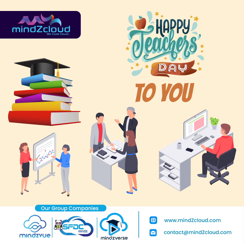 MindZcloud's tweet photo. To our Customers, Business Partners, Accomplices, Collaborators and Everyone who is a part of our ecosystem, We have learnt and will keep learning from everyone of YOU.
#HappyTeachersDay #Teachersday2022 #Partners #Businesspartners #Community #mindZcloud #mindZvue #MZEnterprise https://t.co/zl3eqrm7gS
