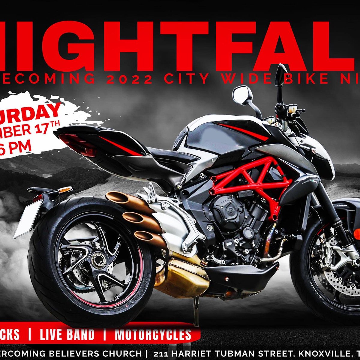 OBCuncommon's tweet photo. OBC’s Homecoming 2022!

FRIDAY: 70’s Old School Party @ The Change Center.

SATURDAY:  
-Gas &amp; Glory @ 8am. OBC will be blessing the community with FREE GAS!!
-OBC’s Night Fall @ 6pm. Bring your motorcycles, lawn chairs and enjoy our live band, food trucks, and fun! https://t.co/pFGpRzWWcW