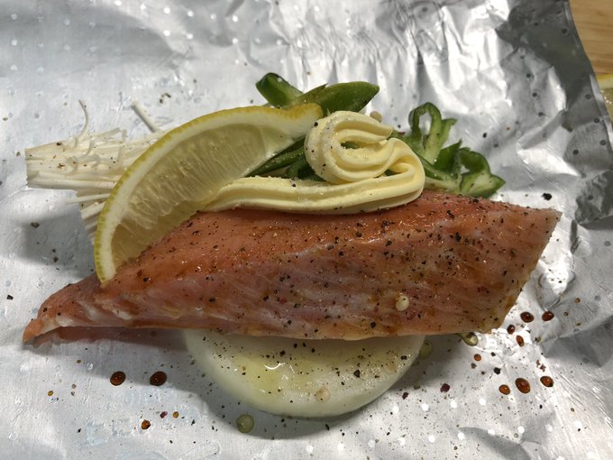 これからサーモンを食すぜ… 