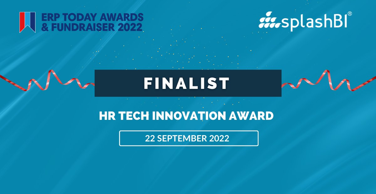 SplashBI's tweet photo. 📣 SplashBI has been shortlisted as a FINALIST for the @erp_today Awards in the “HR Tech Innovation” category for our work delivering #SplashHR for the A.S. Watson Group! Both @SplashBI and @ASWatsonGroup will be attending the #ERPToday Awards & NHS Fundraiser on September 22nd! https://t.co/gleZv3tc8j