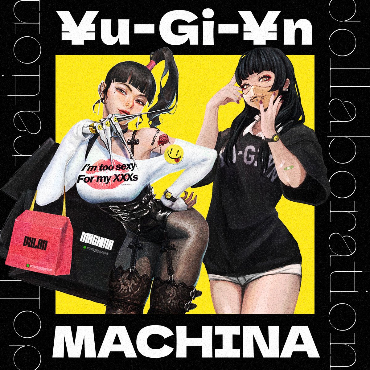 ¥u-Gi-¥n x Machina 🎲 'Augmentations are a part of everyday life in Tokyo of 2053. Some worry about Deus Ex Machina, but...how about ¥u-Gi-¥n x Machina?' To Celebrate: •🎟️3 ¥u-Gi-¥n WLs •🎟️3 Machina WLs To enter: •🎲follow @Yu_Gi_Yn x @Machina_NFT •🎲Like + RT • 24hrs⏳