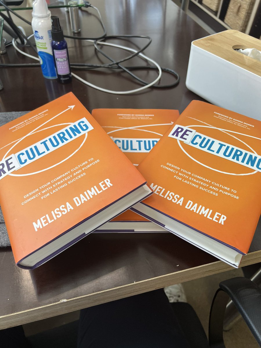 MariabrisaO's tweet photo. Got the whole team reading @MelissaDaimler #Reculturing book for the back to work! Only 3 left to distribute.
This book will help us continue building a fantastic work culture for @OwkinScience as we continue to grow https://t.co/mNQk7u5oHZ
