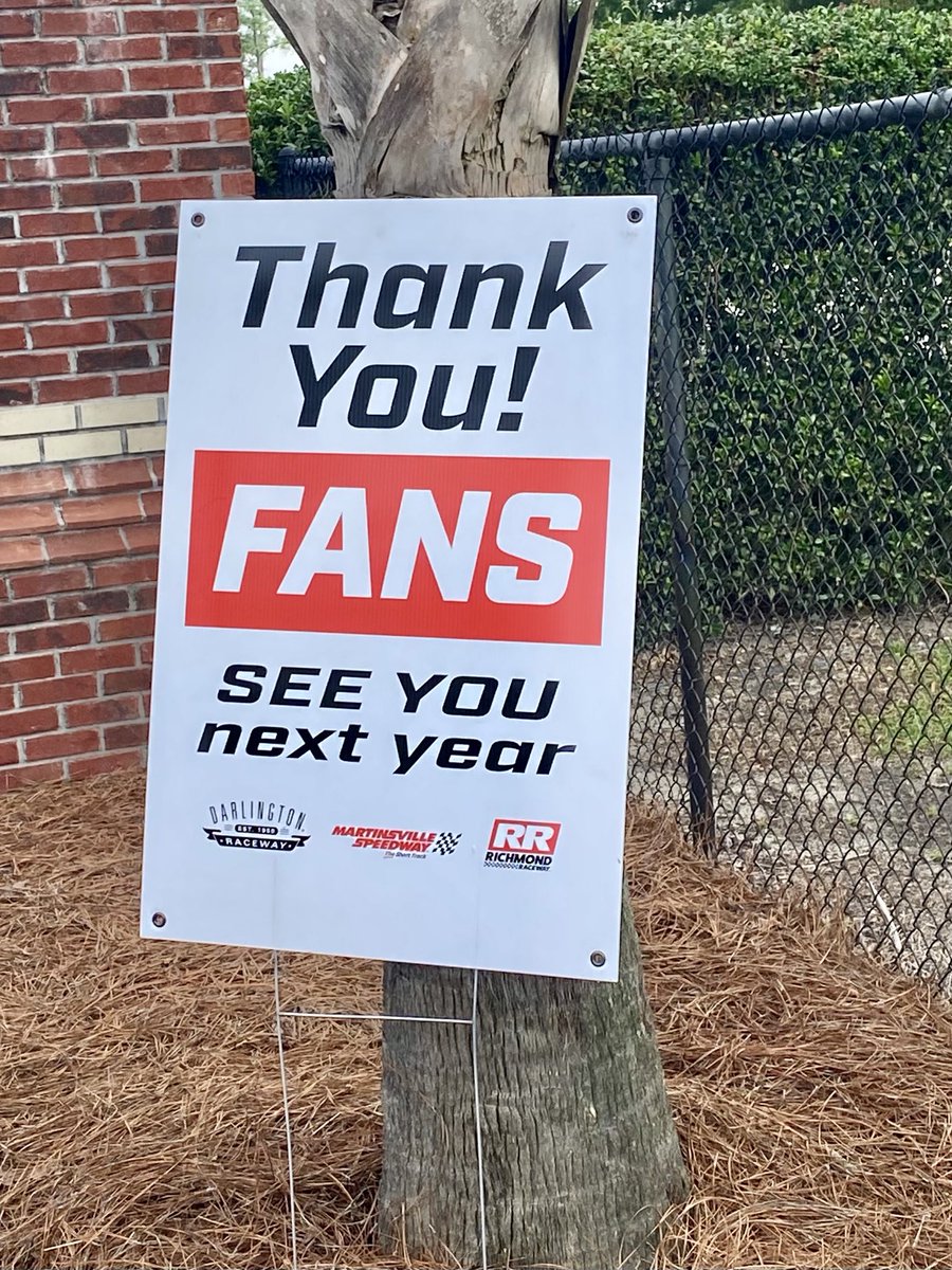 On behalf of ⁦<a href="/TooToughToTame/">Darlington Raceway</a>⁩ - nuff said