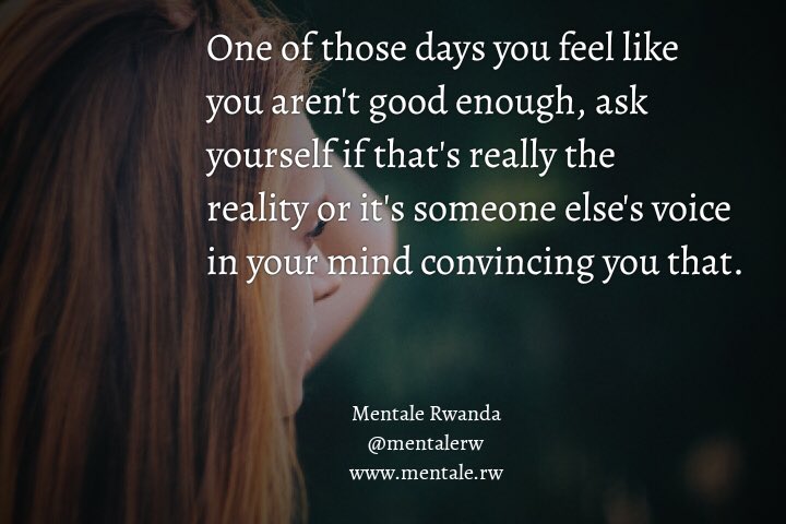 Don’t let other people’s perceptions or opinions make you feel less valued. You matter and most importantly your wellbeing matters the most.

#mentalhealth #mentalhealthawareness #mentalhealthmatters #mentalillness #mentalsupport #mentalerwanda #stopmentalhealthstigma