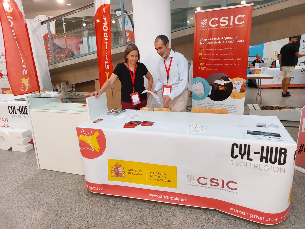 CSIC Innovación (@csicmasi) on Twitter photo Nos encontramos en <a href="/StartupOle/">Startup Olé</a> 🚀, una feria de #emprendimiento en la que promocionamos las tecnologías del <a href="/CSIC/">CSIC</a> y hablamos con #inversores interesados en financiar nuestras spin-offs! Nos acompañan <a href="/colfeed4print/">COLFEED4Print</a> <a href="/xymbot/">Xymbot Ltd.</a> <a href="/nanostine/">Nanostine</a> y Digital Earth Solutions Nos encontramos en <a href="/StartupOle/">Startup Olé</a> 🚀, una feria de #emprendimiento en la que promocionamos las tecnologías del <a href="/CSIC/">CSIC</a> y hablamos con #inversores interesados en financiar nuestras spin-offs! Nos acompañan <a href="/colfeed4print/">COLFEED4Print</a> <a href="/xymbot/">Xymbot Ltd.</a> <a href="/nanostine/">Nanostine</a> y Digital Earth Solutions