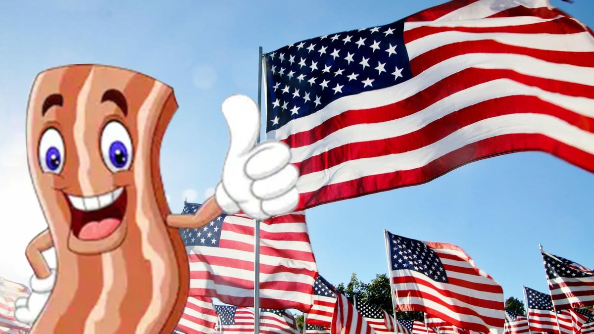 Cooking Bacon on Labor day is a Labor of Love! Stay Crispy My Friends! #bacon #baconlove