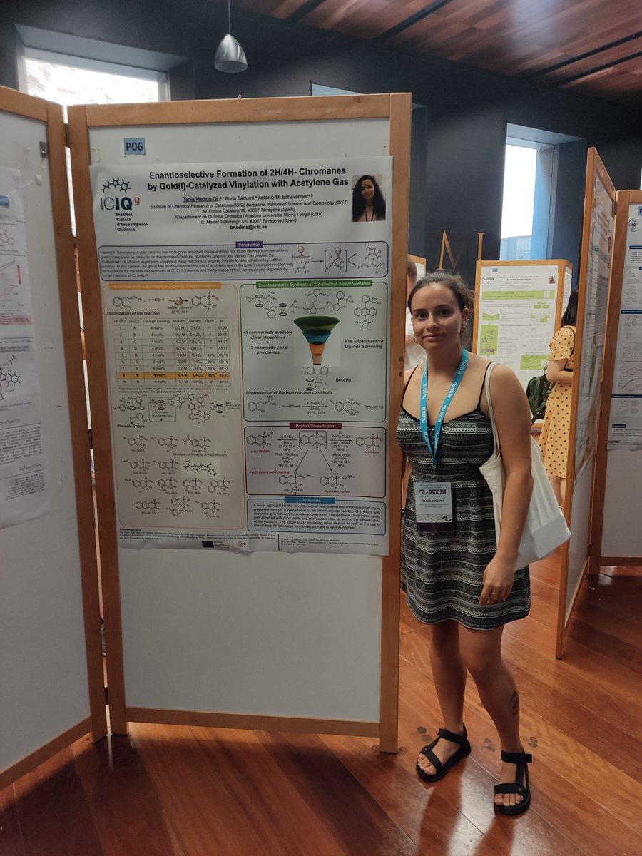 Echavarren_Lab's tweet photo. Today @Alex_Marti_Z and @tania_medina97 #PhDstudent @Echavarren_Lab have presented their results in the #sisoc2022 poster sesion @ICIQchem @tarragona 🥽⚗️🧪😊👏 #Chemistry https://t.co/AID6uhayG0
