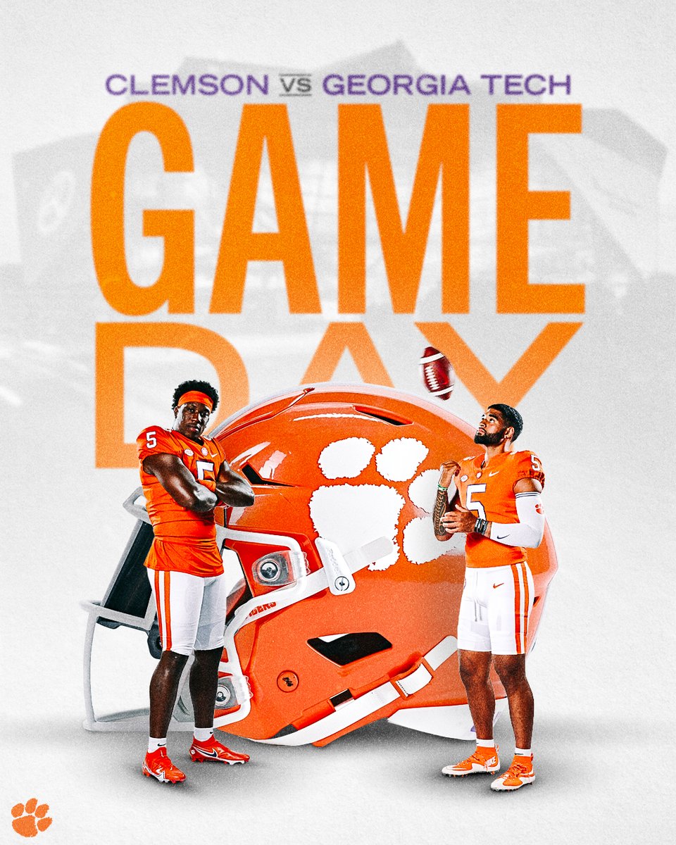 ClemsonFB's tweet image. CLEMSON FAMILY IT IS GAME DAY!! 

Game Day Central ➡️ clemsontigers.com/gameday/