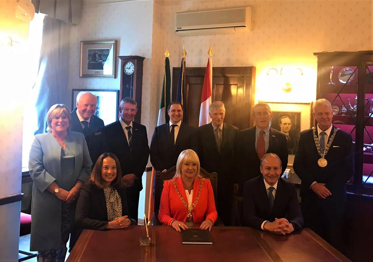 An exciting day here at Cork City Hall as an Taoiseach <a href="/MichealMartinTD/">Micheál Martin</a> launches “The Mannion Collection” project

📜The online resource contains almost 100,000 records of individuals and families who migrated from Ireland to Newfoundland from 1765-1835

💻mannioncollection.ca