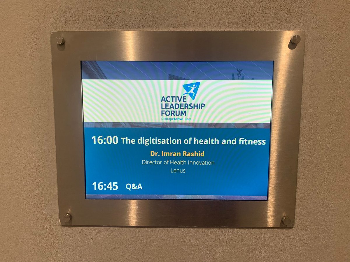 EuropeActive (@europe_active) on Twitter photo Coming up very soon in the busy agenda of the Active Leadership Forum, a extremely relevant & thought-provoking session titled 'The Digitisation of Health & Fitness' with the one and only <a href="/DrImranRashid/">Dr. Imran Rashid</a>👨💻⚕️📲🏋️
#EuropeActive #ALF22 Coming up very soon in the busy agenda of the Active Leadership Forum, a extremely relevant & thought-provoking session titled 'The Digitisation of Health & Fitness' with the one and only <a href="/DrImranRashid/">Dr. Imran Rashid</a>👨💻⚕️📲🏋️
#EuropeActive #ALF22