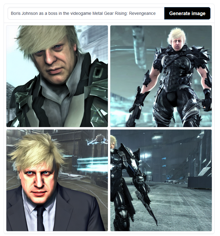 hardmaru on X: “Boris Johnson as a boss in the videogame Metal
