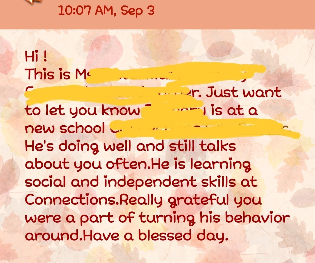 1_MegDavis's tweet photo. A parent surprised me with this text. I'm so humbled to have made such an impact on one of my former student's life.
#DowhatYOULove&amp;LOVEwhatyoudo❤️‍🔥 https://t.co/mFK1ob6rbz
