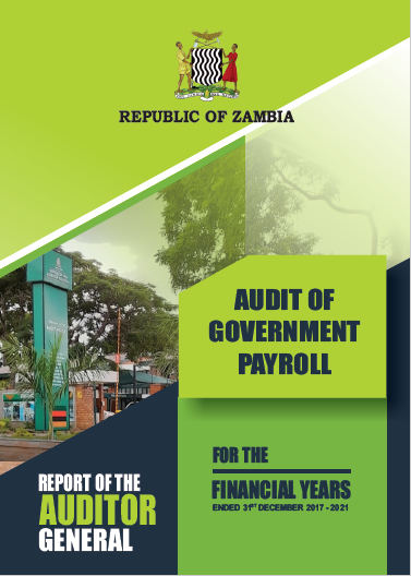 ZambiaAsks's tweet photo. In the latest report of the Auditor General on the audit of the government payroll for the period 2017 to 2021, 9,800 unaccounted-for officers (ghost workers) were paid salaries amounting to more than K700 million. https://t.co/U3iaRLMMLN