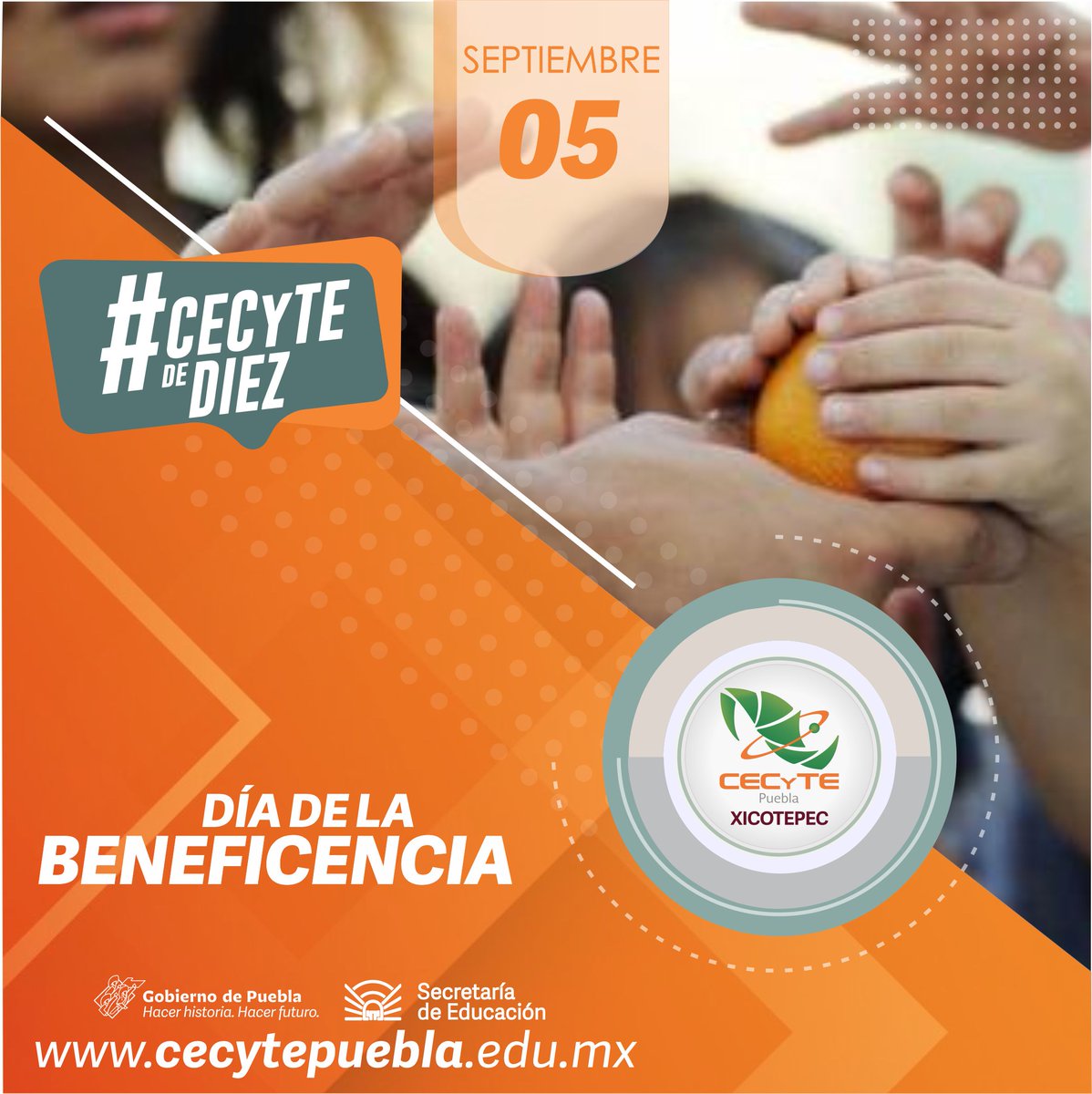 XicotepecCecyte's tweet photo. El 5 de septiembre de cada año se celebra a nivel mundial el Día Internacional de la Beneficencia.
 #SomosCECyTE #CECyTEdeDiez https://t.co/4RjTzm9APv