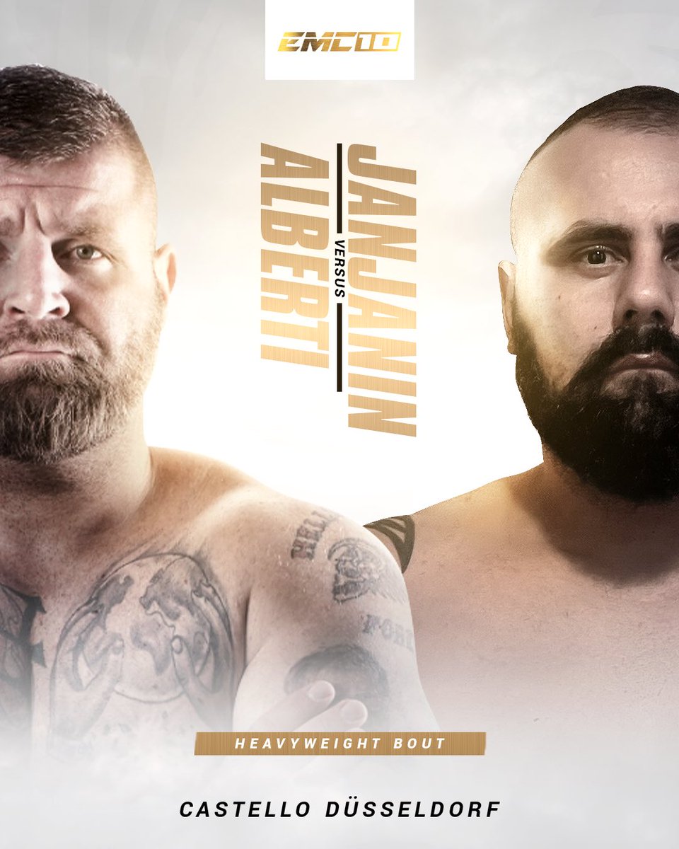 Huge 𝐇𝐄𝐀𝐕𝐘𝐖𝐄𝐈𝐆𝐇𝐓 collision on September 24th 🦍

Daniel Alberti 🇩🇪 vs 🇧🇦 Drazan Janjanin 

#EMC10 | Sep 24 | Castello Düsseldorf