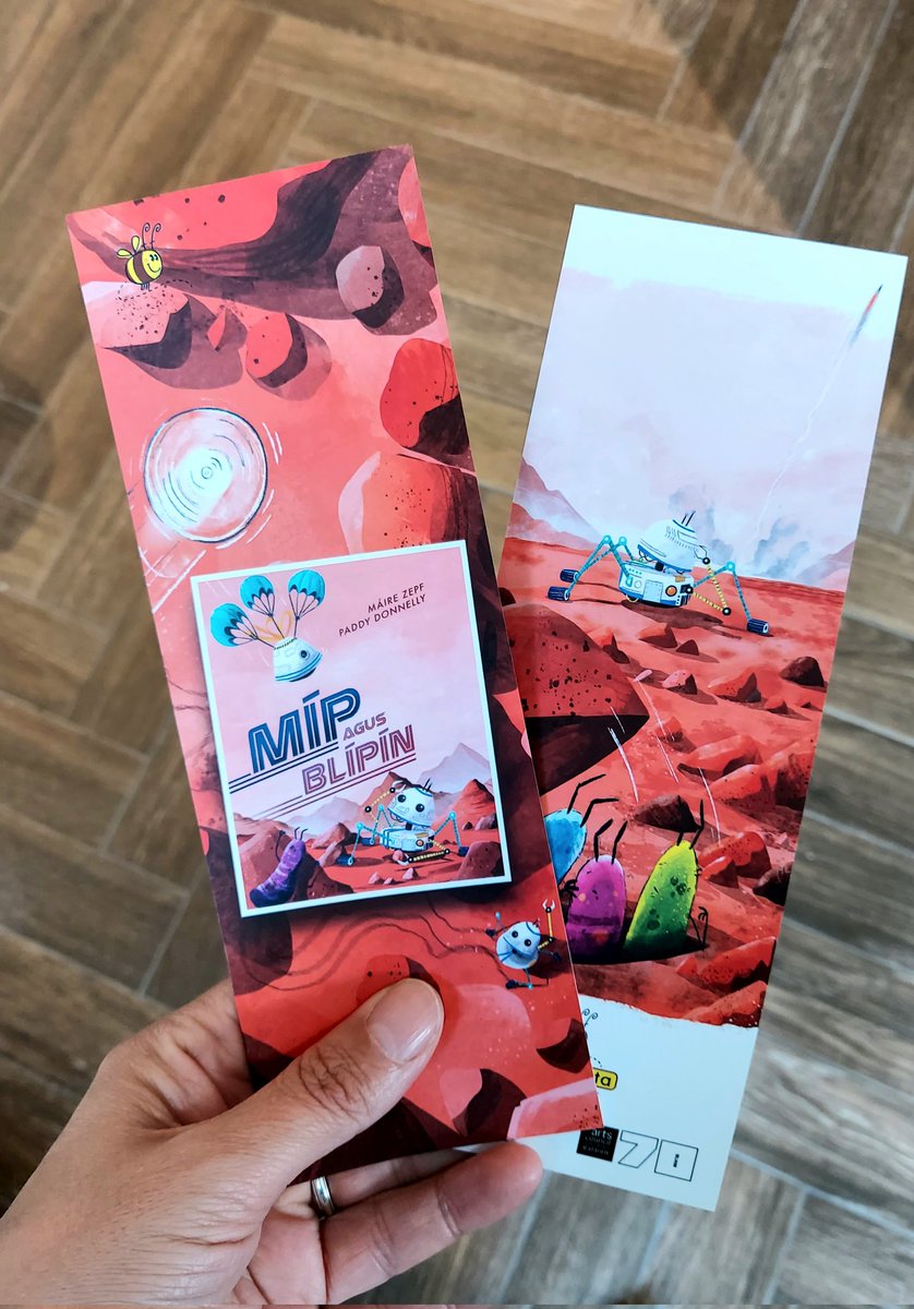 MaireZepf's tweet photo. Nach deas an t-iontas a tháinig sa phost inniu! Leabharmharcanna Míp &amp; Blípín!!! Ag dúil go mór leis an leabhar nua 😃
Happy-making surprise in the post today - Míp &amp; Blípín bookmarks. Grmma @futafata. I ❤ these! Can't wait for the new book.
@paddydonnelly @KidsBooksIrel https://t.co/md9sANkX8M