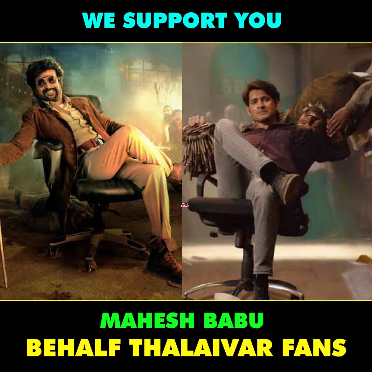 Kaalakabali_ON's tweet photo. Always Love 💕 You  @urstrulyMahesh Sir From Superstar @rajinikanth Fans ❤️ 

#NationalTrollMaterialVijay #Jailer 
#BoycottLesbianVijay https://t.co/HzzVqInlD4