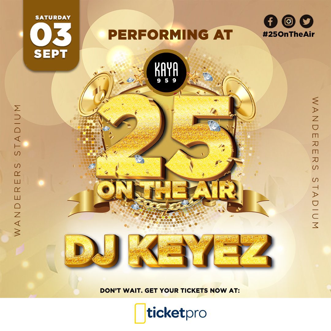 SediLakaMusic's tweet photo. @KayaOnAir A massive shout out to Auth' e'shap @djkeyez. #25OnTheAir #KayaDrive #Kaya959Top30 https://t.co/OY2lsuP7fK