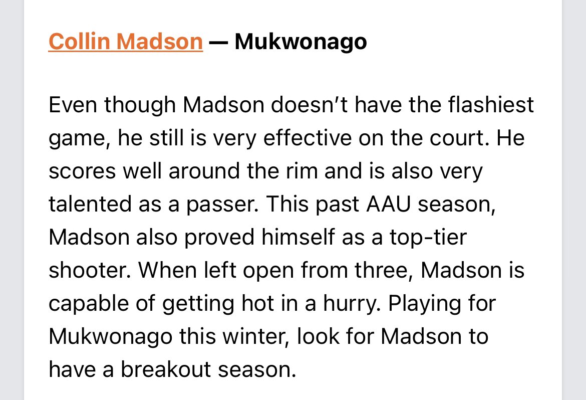 madson_collin's tweet photo. #5Pg in Wisconsin. Thank you @grant_matheny for the write up! https://t.co/VBPljWuwur