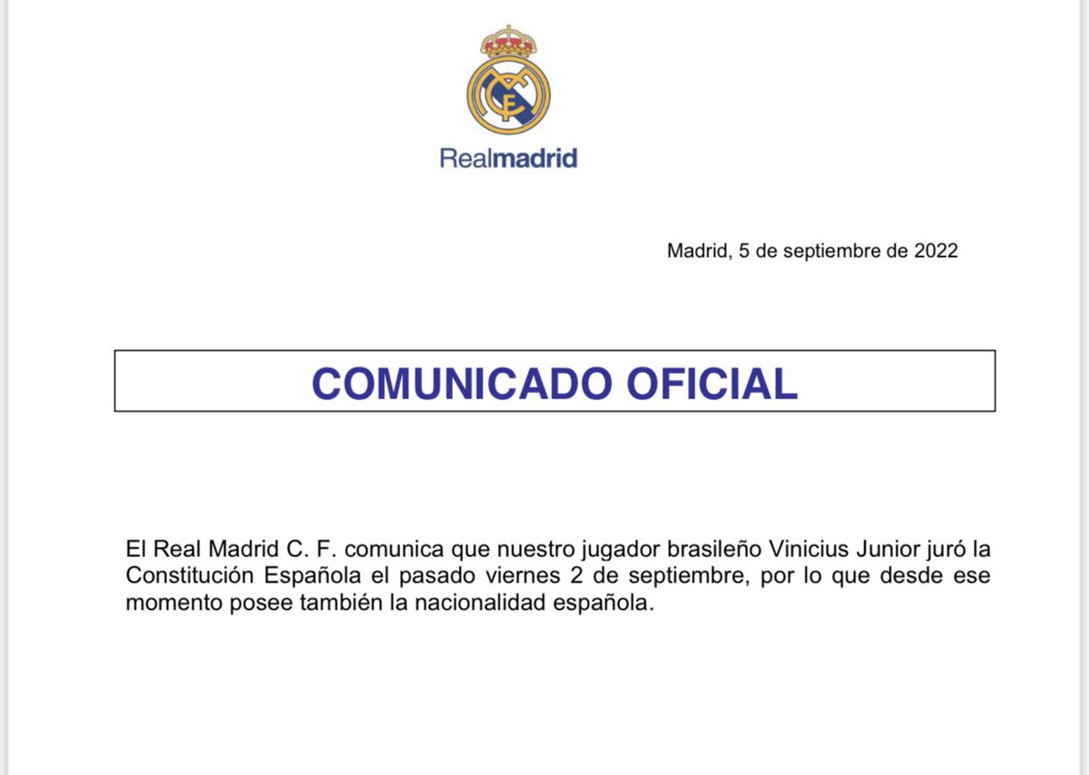 AranchaMOBILE's tweet photo. Vinicius ya es español. https://t.co/VhArXjNx7Y