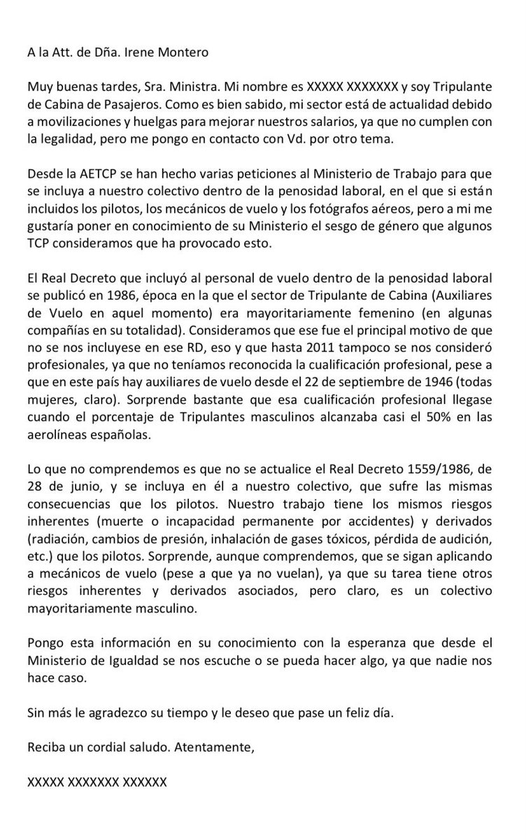 TakeoffBriefing's tweet photo. Buenas a tod@s.
Me pasan un@s compis esto relativo a l@s TCPs. 
A ver si les ayudamos y le damos difusión.
@IreneMontero @aerocrissiTCP @azafatahipoxica @DiarioAzafata @SoyAzafata @IgualdadGob https://t.co/rKTTYpaNkA