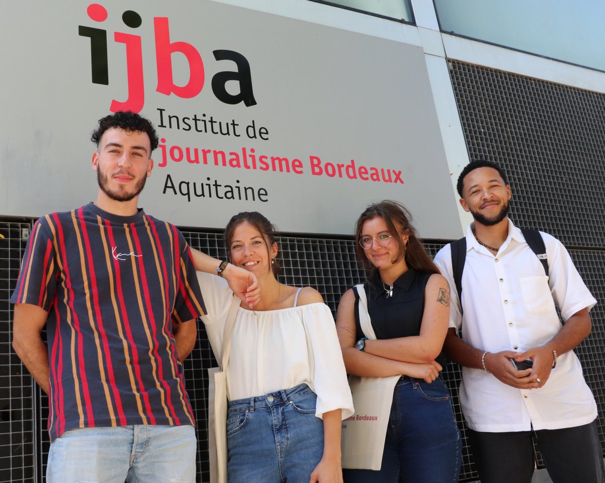 Bonne rentrée !
Aujourd'hui c'est le premier jour de Rémi, Kimberley, Marie et Luigy à <a href="/IjbaOfficiel/">IJBA</a> 

Si tu es boursier·ère et que tu veux intégrer une école de journalisme, il ne te reste que 5 jours pour déposer ton dossier à la prépa La Chance ici : lachance.media/candidature-la…