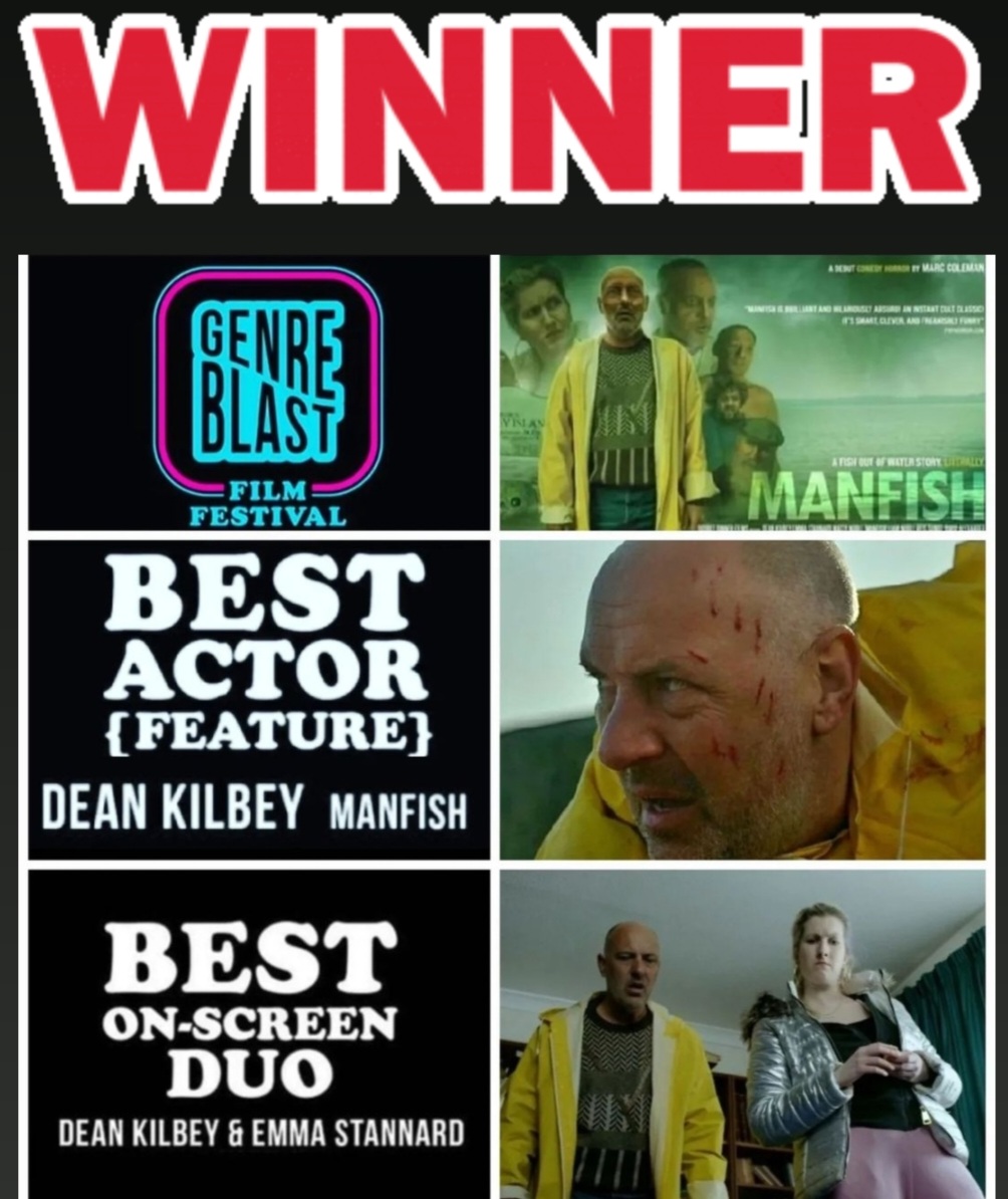 only1DeanKilbey's tweet photo. I'm happy as a manfish in a bath of salt water
I won 2 awards at @GenreBlast!
#BESTACTOR & #BESTONSCREENDUO With @TheOnlyStannard who really deserves this award for her performance as Tracey
Thankyou to the Genius writerDirector @coleman_creates #GenreBlast &
@BodhiTalent https://t.co/NaAap4jm37