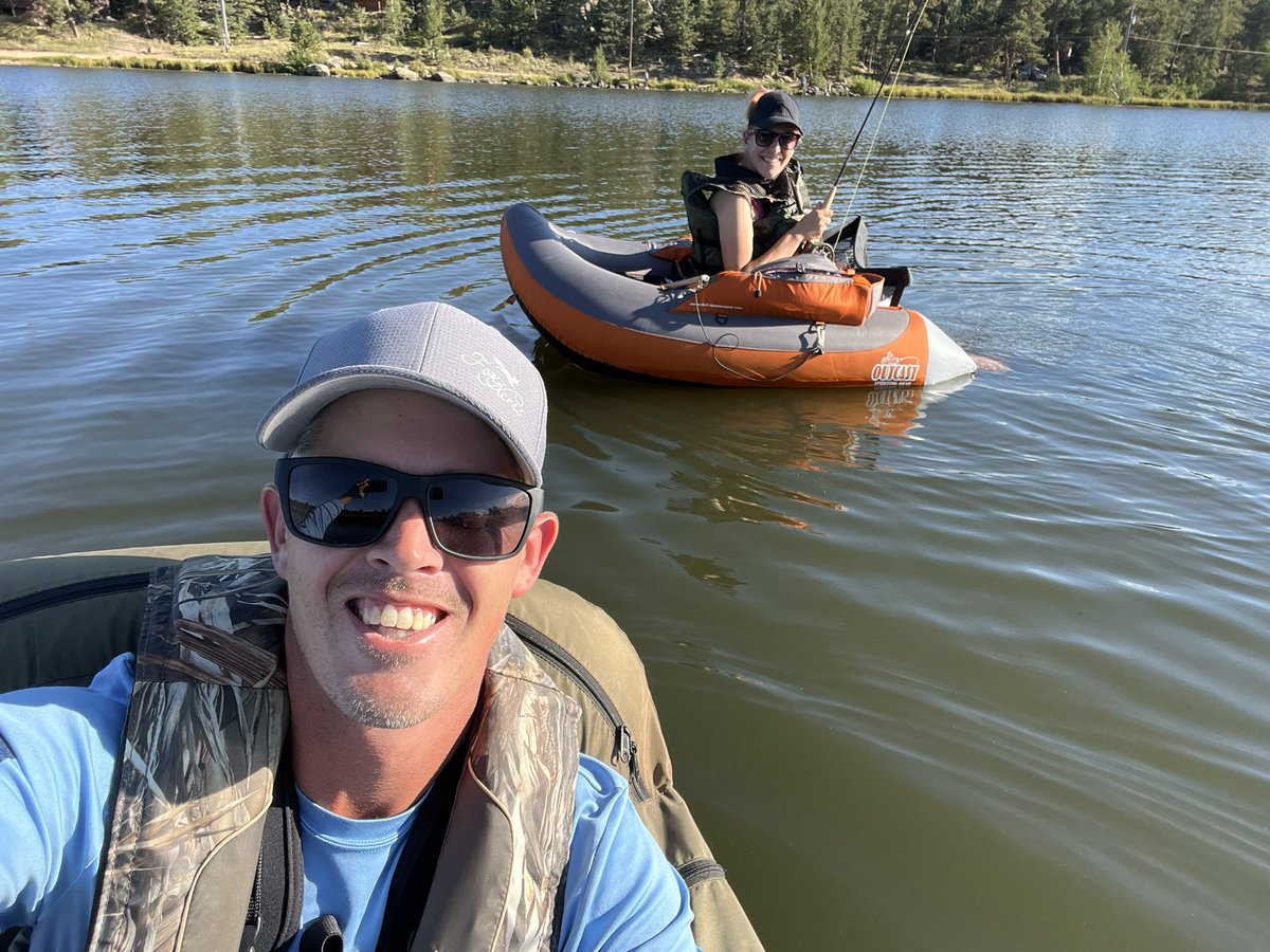 foxacres_super's tweet photo. Belly boat fly fishing with the wife @S_Miller3115 https://t.co/39h9iwHqQk