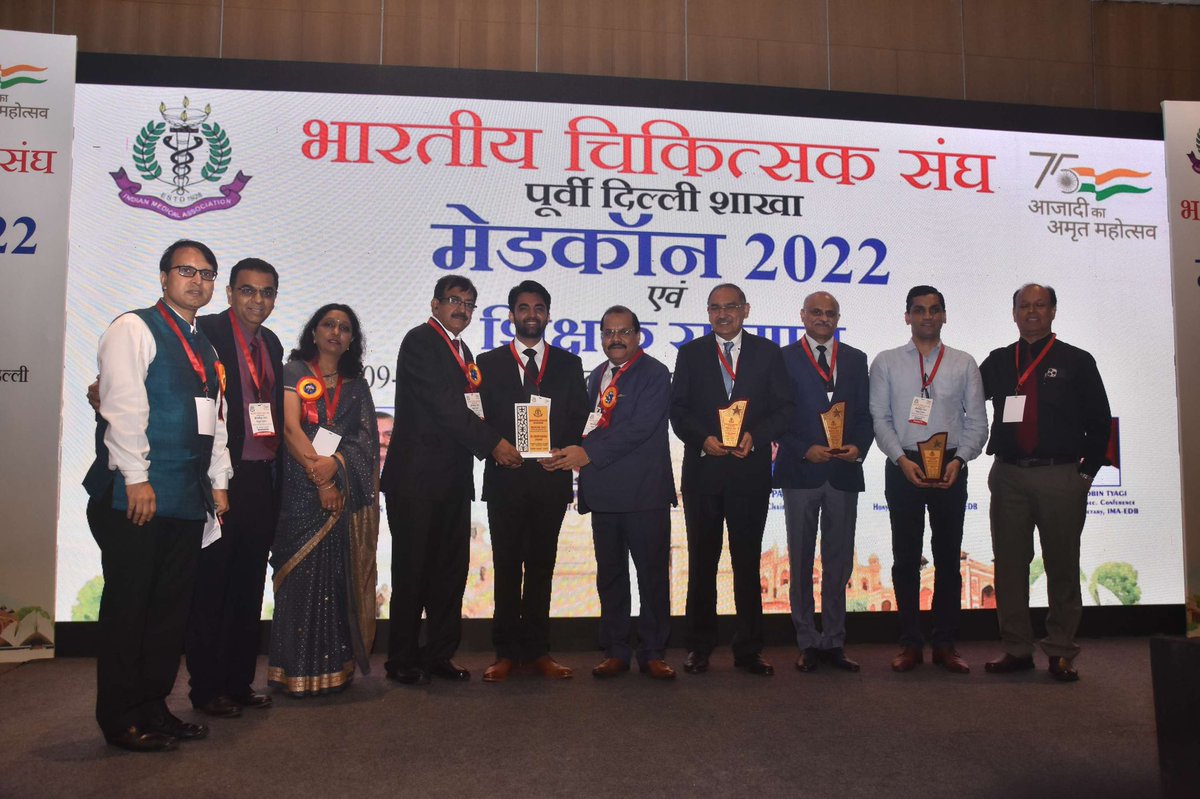 Honored to present about advances in Interventional Radiology at the MEDCON 2022 Conference organized by Indian Medical Association East Delhi Branch in my hometown! Grateful for the opportunity to share and learn together 🙏

#IRad #TwittIR