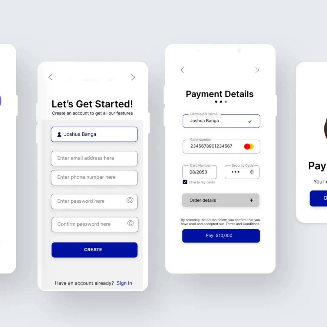 Ijeomastella20's tweet photo. Last week I signed up for a 100 days UI challenge to help me get better as a UI Designer. Bhet I no get mind to post the designs.

I felt they weren't good enough just yet. But thinking about it again, it's an opportunity to grow and appreciate the process. 
#AppreciateTheProcess https://t.co/CI1O1GIV8u