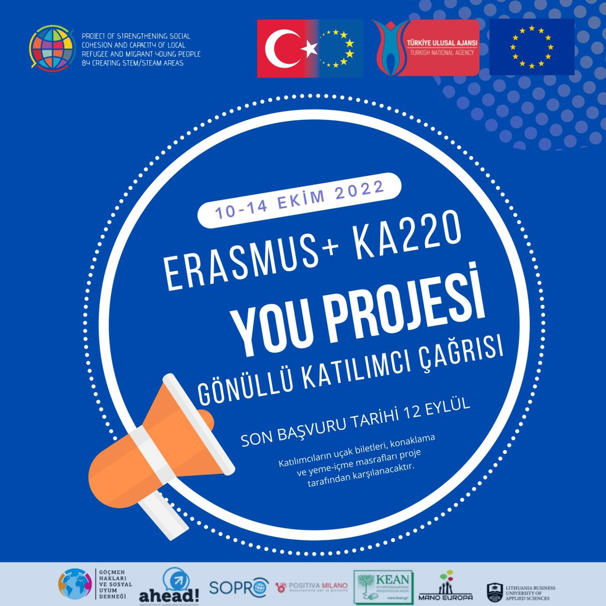 gocder_tr's tweet photo. Erasmus+ KA220 YOU Projesi Genç Gönüllü Katılımcı Çağrısı
 Başvuru için: 
https://t.co/tR5jX9rlpa https://t.co/csZnnmOWjA