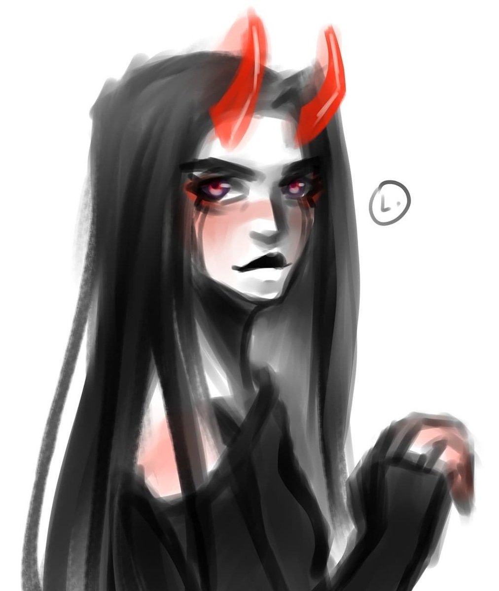leonidas6905's tweet photo. Another day another sketch for my sweety @operationSIN 
Enjoy it)))Hope u like demonic girl with red eyes and horns)
Because I do)
@Jacktavo @HatoETH @HelenKellerETH @Day1Degen 
#NFTCommumity #SINOrigin #NFTartist #NFTartwork #NFTArts #NFT https://t.co/2nrVLVpqxZ