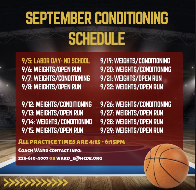 TynerRamily's tweet photo. 🚨College Coaches🚨
Open Practice Schedule for the month of September. Coaches please feel free to email, text/call, or direct message if you would like to attend. #RAMILY #TwoTwelve… https://t.co/7JUNiCZvDn