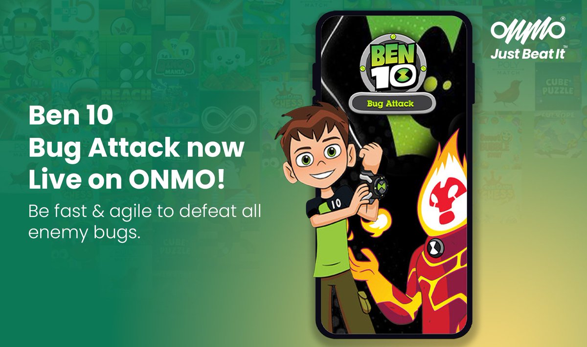 onmoplus's tweet photo. Bringing to you #Ben10 with 2 games on #ONMO from the house of #CartoonNetwork. Stop everything and play these on https://t.co/jxkfIDgdRj

✅ 1000+ Casual Game Moments
✅ Compete with Friends
✅ No Downloads
 
#NewOnONMO #JustBeatIt #MobileGaming #TopMobileGames #NoDownloads https://t.co/TQBukjSfUc